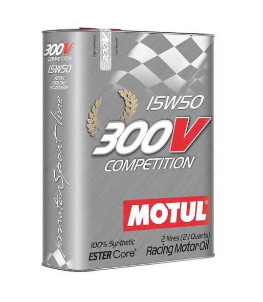 Ulei de motor sintetic MOTUL 300V COMPETITION 15W50, 2 litri